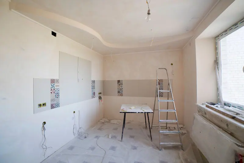 Renovierter Raum nach dem Rückbau